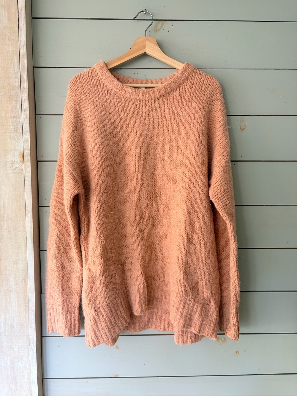 Babaton The Group Alpaca Wool Blend Oversized Sweater Peach Size L